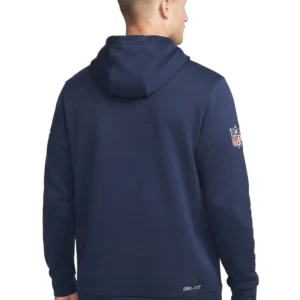 Seattle Seahawks Nike Sideline Standard Issue Quarterback Scramble Dri-FIT Full-Zip Hoodie