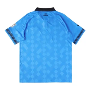 Carolina Panthers Football x Football Collared Blue Top