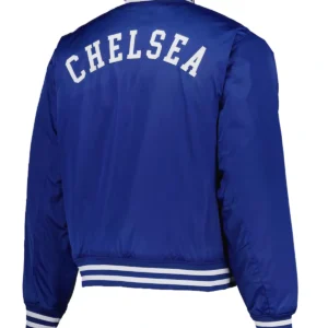 Chelsea Collegiate Sateen Full-Snap Royal Jacket