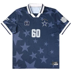 Dallas Cowboys Football x Football Collared Top Navy