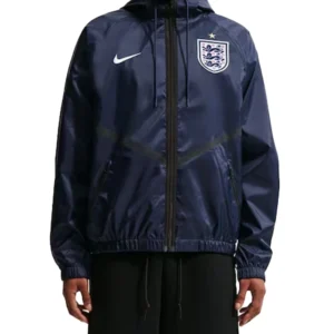 2026 England National Team Dri-FIT Navy Hooded Jacket
