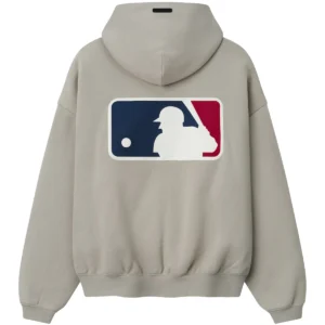 Fear of God x MLB Sport Zip-up Grey Hoodie