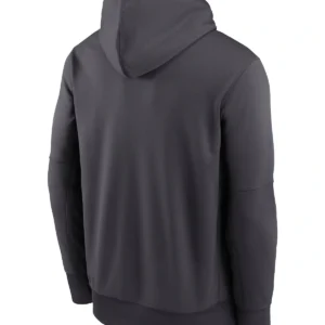 Green Bay Packers Toss Sweep Therma Black Hoodie