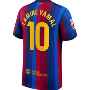 Lamine Yamal Barcelona Match Red Jersey