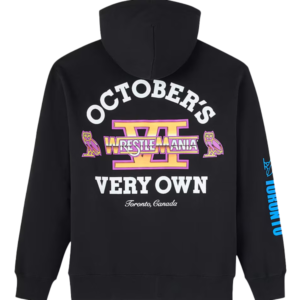 WrestleMania VI OVO x WWE Full-Zip Black Hoodie