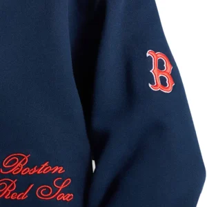 Oversized Boston Red Sox lululemon Womens Steady State Crew Navy Sweatshirt