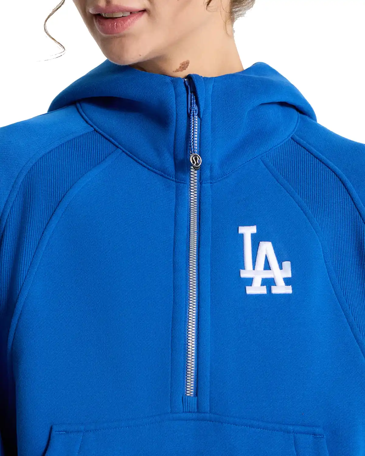 Womens Los Angeles Dodgers lululemon Scuba Oversized Blue Hoodie