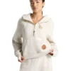 Womens Los Angeles Dodgers lululemon Scuba Oversized Hoodie Ivory